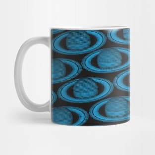 Minimalistic Saturnal Glitch Pattern, aka Invasion of Flatland Mug